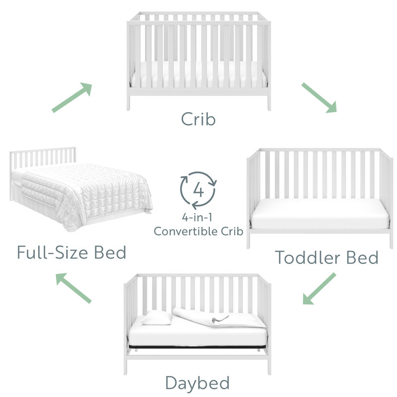 Storkcraft Pacific 4in1 Convertible Crib & Reviews Wayfair